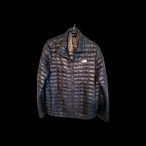 THE NORTH FACE Size XL Mens Black/Gray Thermoball Quilted Jacket